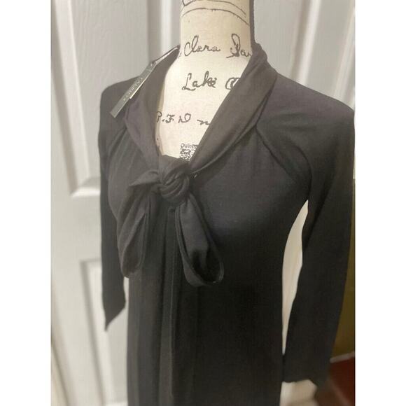 TALBOTS FIT AND FLARE MAXI DRESS SIZE XS BLACK SOPHISTICATED MINIMALIST CHIC - Picture 15 of 16